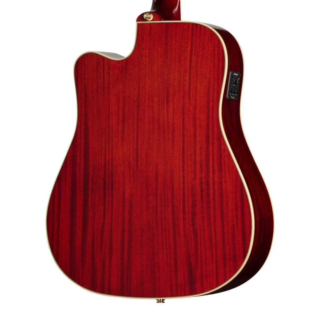 Epiphone Hummingbird Standard EC Acoustic-Electric Guitar - Cherry Sunburst - View 4 | MusicMarket