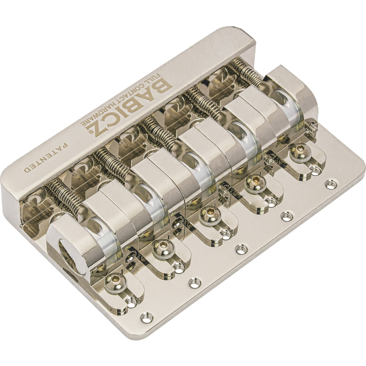 Babicz Full Contact Hardware FCH5 Bass Guitar Bridge - Nickel - MusicMarket