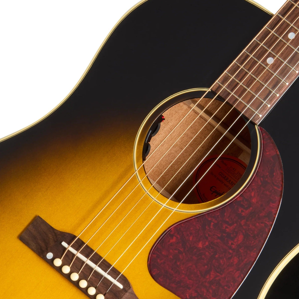 Epiphone J-45 Standard Acoustic Electric Guitar - Vintage Sunburst - View 7 | MusicMarket