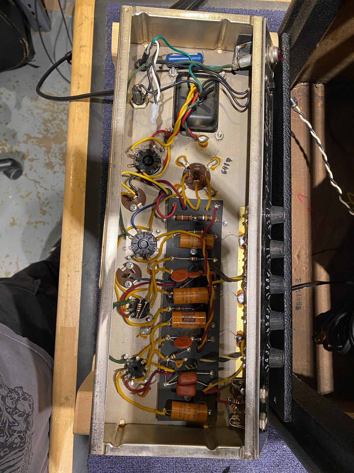Fender Fender '66 Vibro Champ - Dave Amato of REO Speedwagon - Angle 3 | MUSICTONER