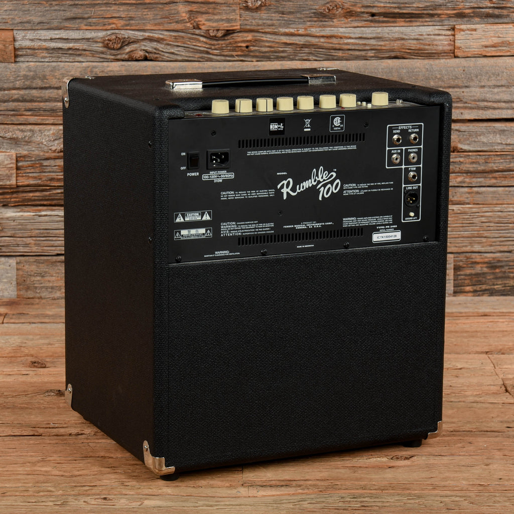 Fender Rumble 100 V3 100-Watt 1x12" Bass Combo Amp - Angle 2 | MUSICTONER