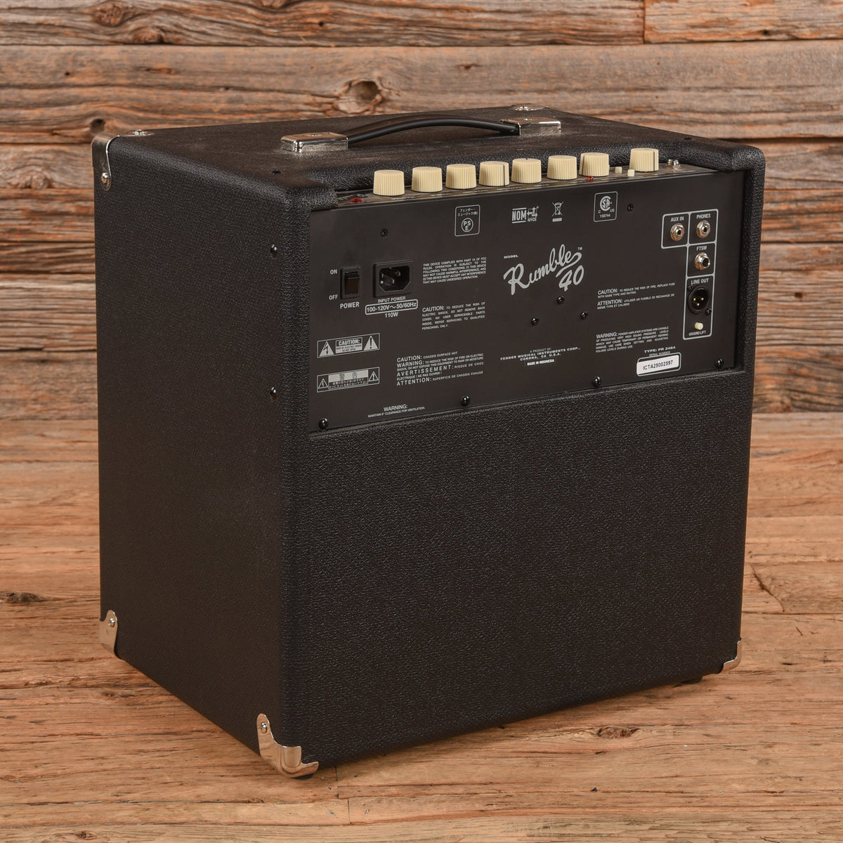 Fender Rumble 40 V3 40-Watt 1x10" Bass Combo Amp - Angle 2 | MUSICTONER