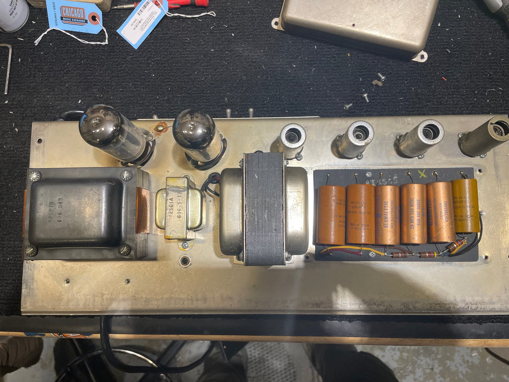 Fender Fender Bassman w/ Cab 1965  - Dave Amato of REO Speedwagon - Angle 4 | MUSICTONER