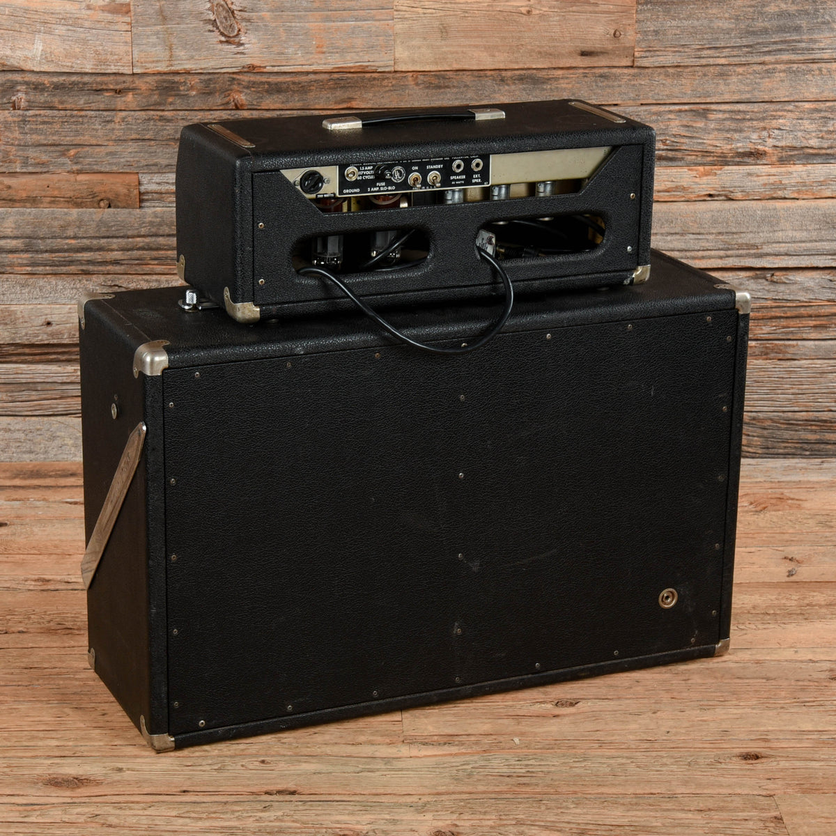 Fender Fender Bassman w/ Cab 1965  - Dave Amato of REO Speedwagon - Angle 2 | MUSICTONER