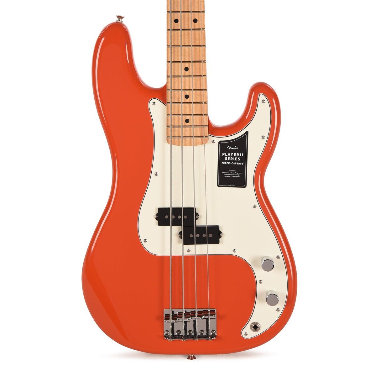 Fender Player II Precision Bass Rallye Orange - Angle 2 | MUSICTONER