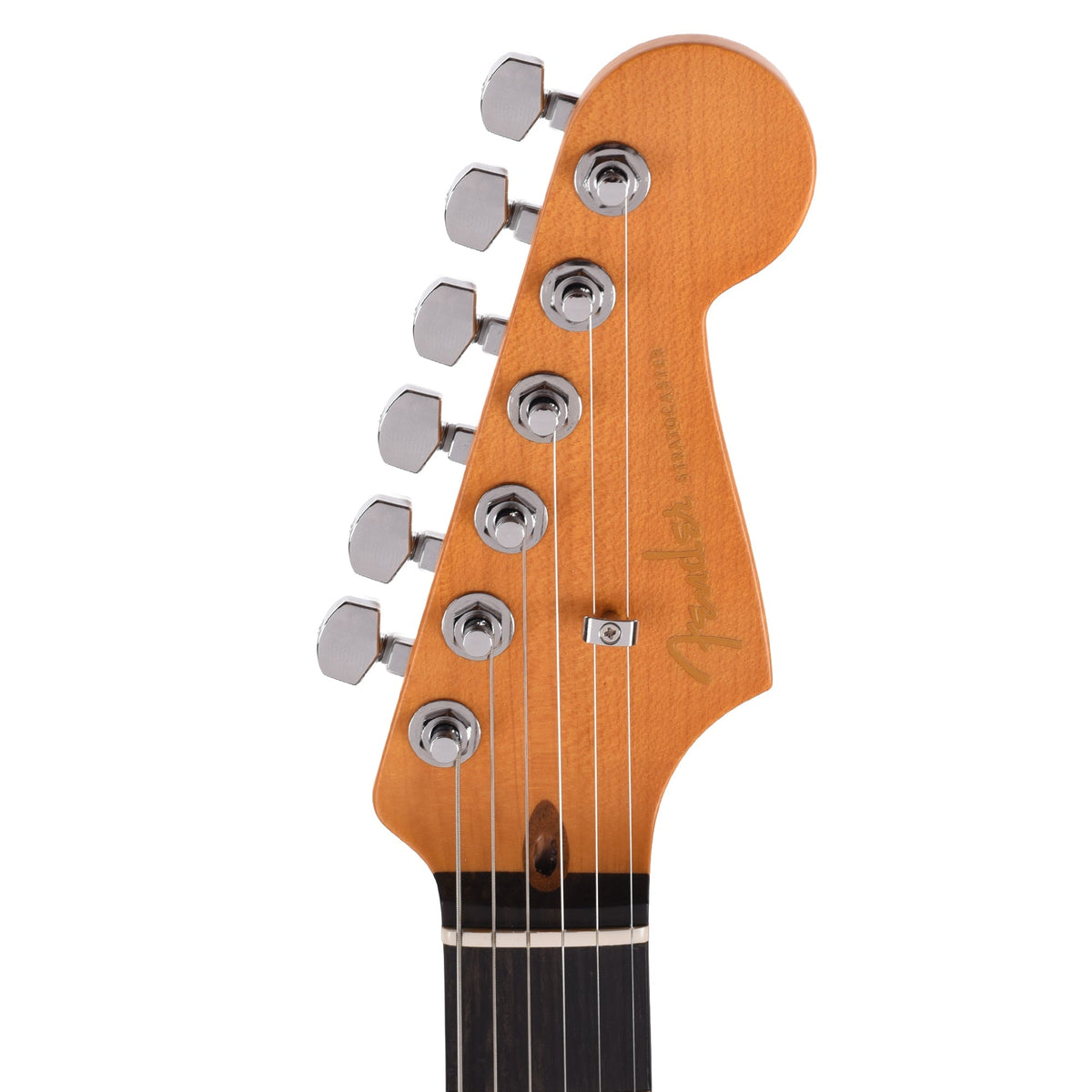 Fender American Ultra II Stratocaster HSS Texas Tea - Angle 6 | MUSICTONER