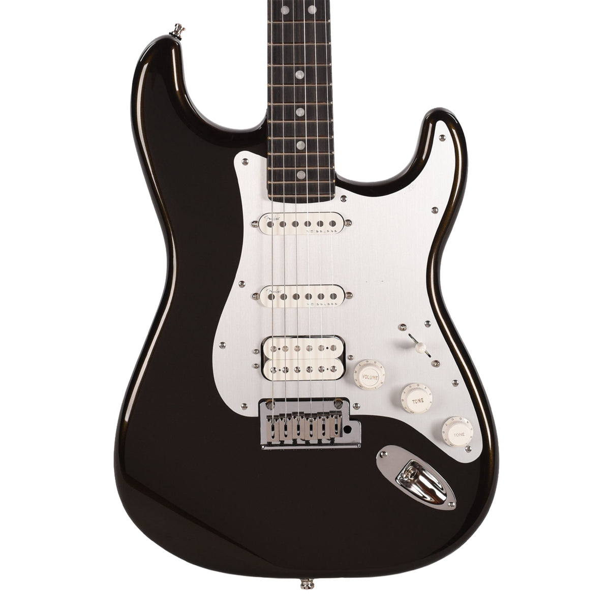 Fender American Ultra II Stratocaster HSS Texas Tea - Angle 2 | MUSICTONER