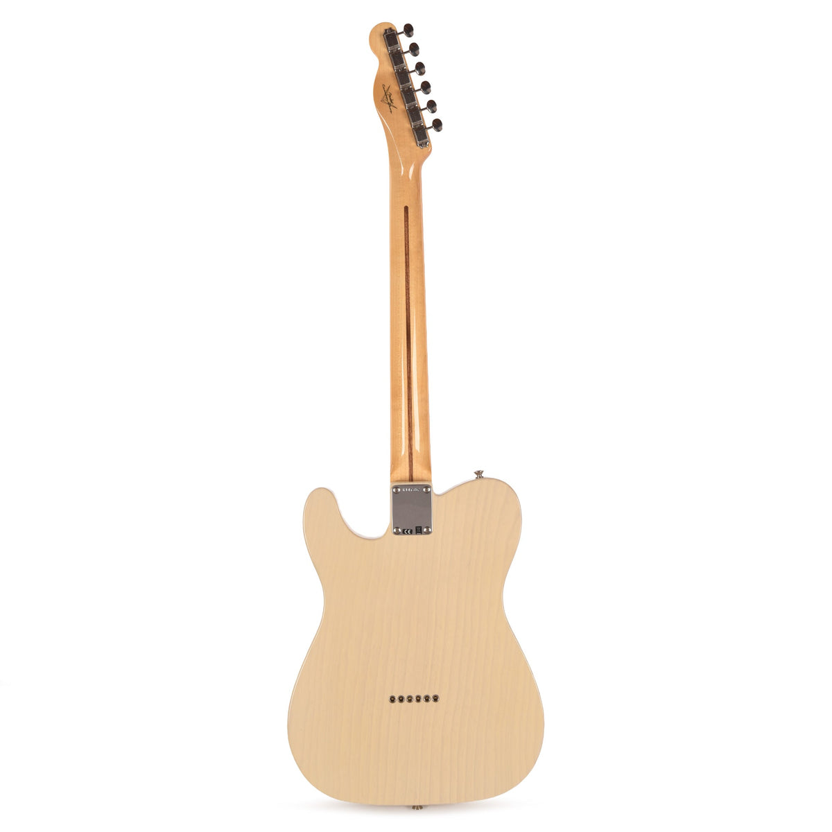 Fender Custom Shop 1955 Telecaster "Chicago Special" Deluxe Closet Classic Super Aged White - Angle 5 | MUSICTONER