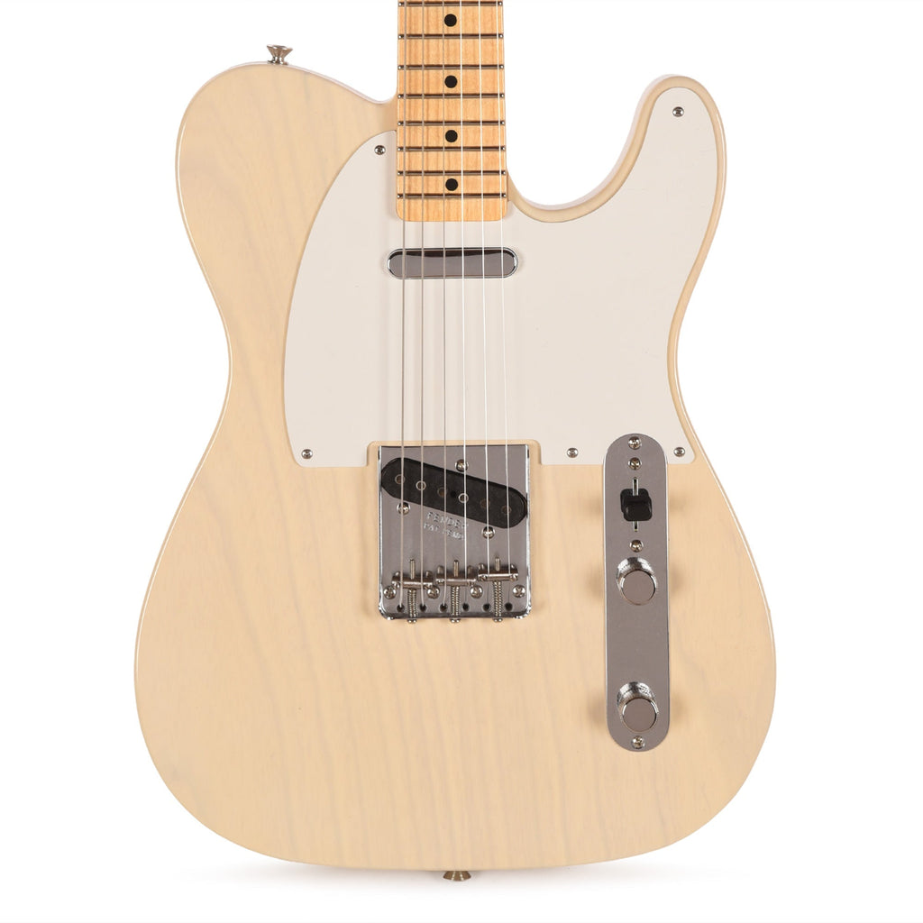 Fender Custom Shop 1955 Telecaster "Chicago Special" Deluxe Closet Classic Super Aged White - Angle 2 | MUSICTONER