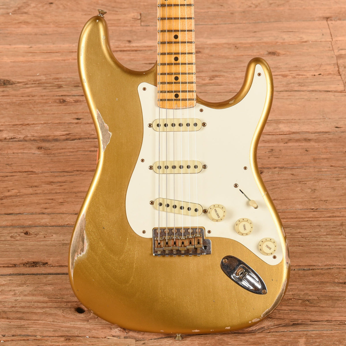 Fender Custom Shop '57 Stratocaster Relic HLE Gold 2021 - MUSICTONER