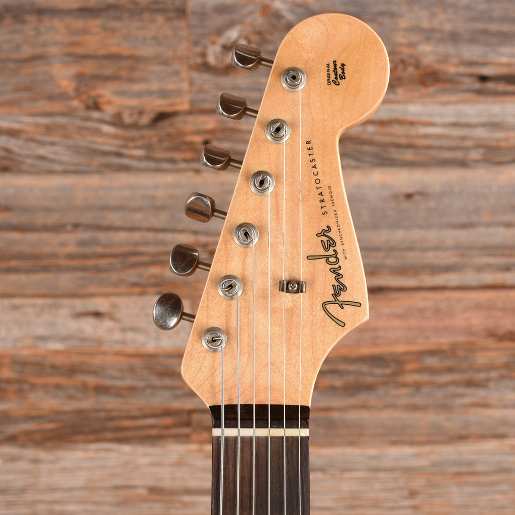 Fender Custom Shop '60 Stratocaster Journeyman Relic Olympic White 2023 - Angle 6 | MUSICTONER