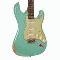 Fender Custom Shop Limited Edition '60s Dual Mag II Compound Radius Strat Relic Sea Foam Green Sparkle - MUSICTONER