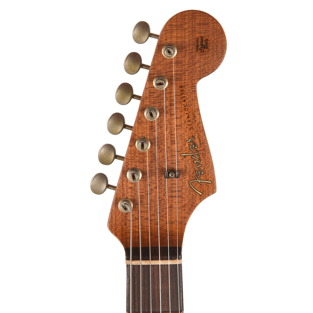 Fender Custom Shop Limited Edition '60s Dual Mag II Compound Radius Strat Relic Sea Foam Green - Angle 6 | MUSICTONER