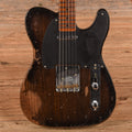 Fender Custom Shop Limited Roasted Reverse '50s Telecaster Heavy Relic Ebony Transparent 2025 - MUSICTONER