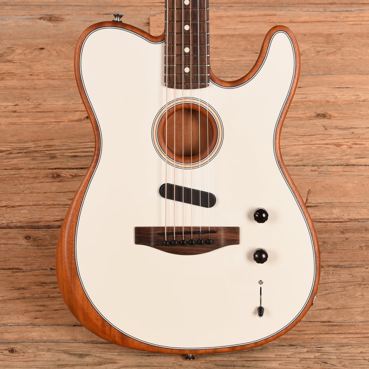 Fender Player Acoustasonic Telecaster White 2022 - MUSICTONER