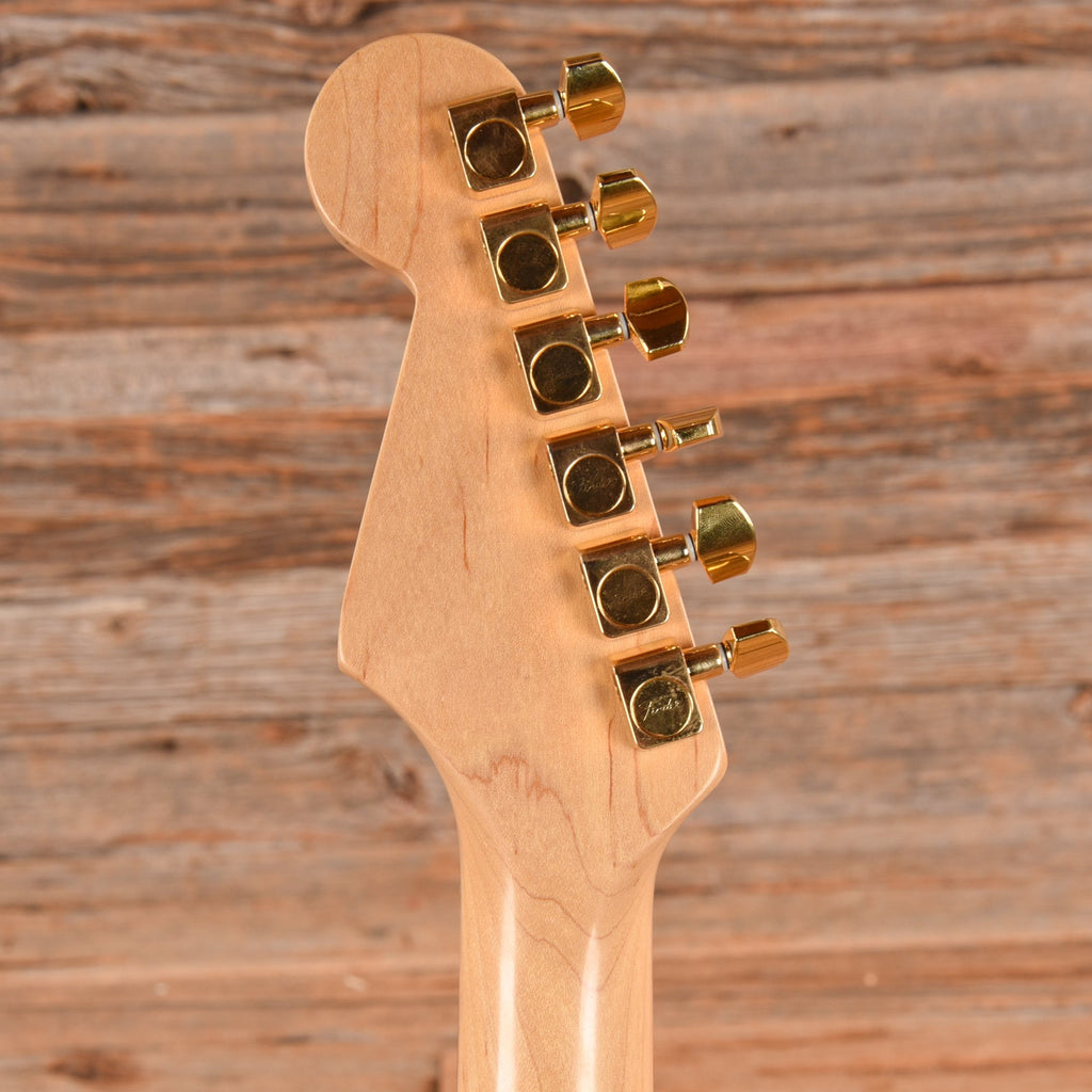 Fender American Standard Stratocaster Neck with Unknown Squier Body Black - Angle 7 | MUSICTONER