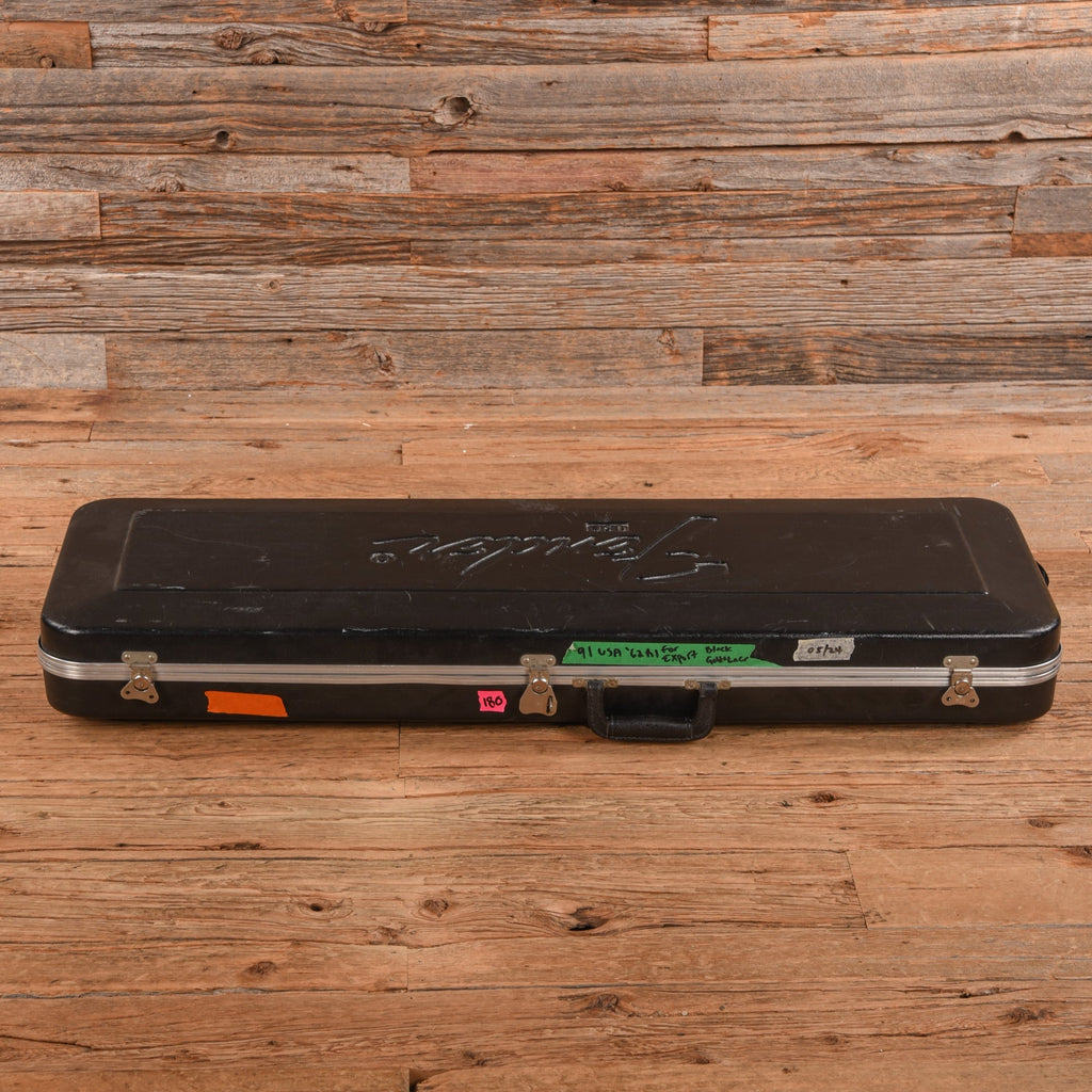Fender American Standard Stratocaster Neck with Unknown Squier Body Black - Angle 8 | MUSICTONER