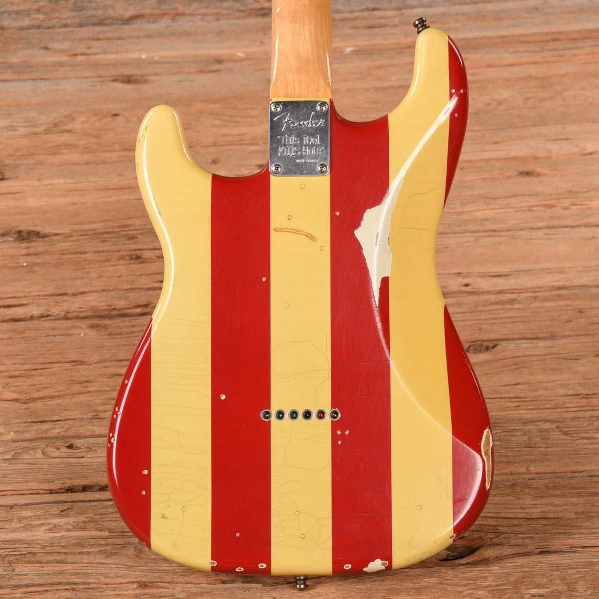 Fender Artist Wayne Kramer Stratocaster Stars and Stripes 2011 - Angle 3 | MUSICTONER