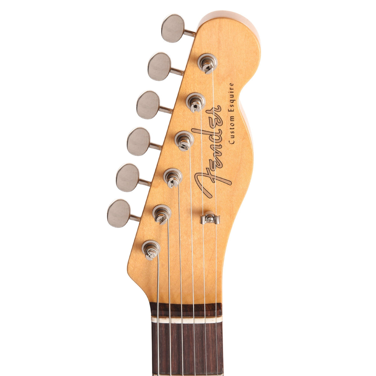 Fender Custom Shop LTD Custom Double Esquire Deluxe Closet Classic Aged Ocean Turquoise - Angle 6 | MUSICTONER