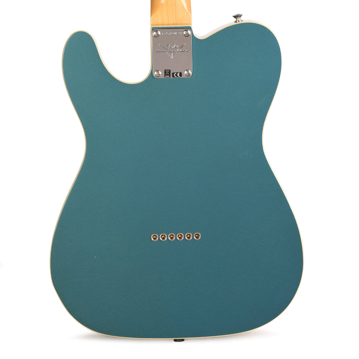 Fender Custom Shop LTD Custom Double Esquire Deluxe Closet Classic Aged Ocean Turquoise - Angle 3 | MUSICTONER