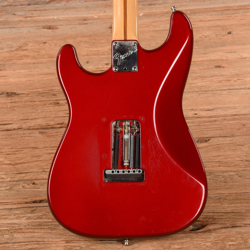Fender Deluxe Stratocaster Plus With Unknown Body Crimson Red 1996 - Angle 3 | MUSICTONER