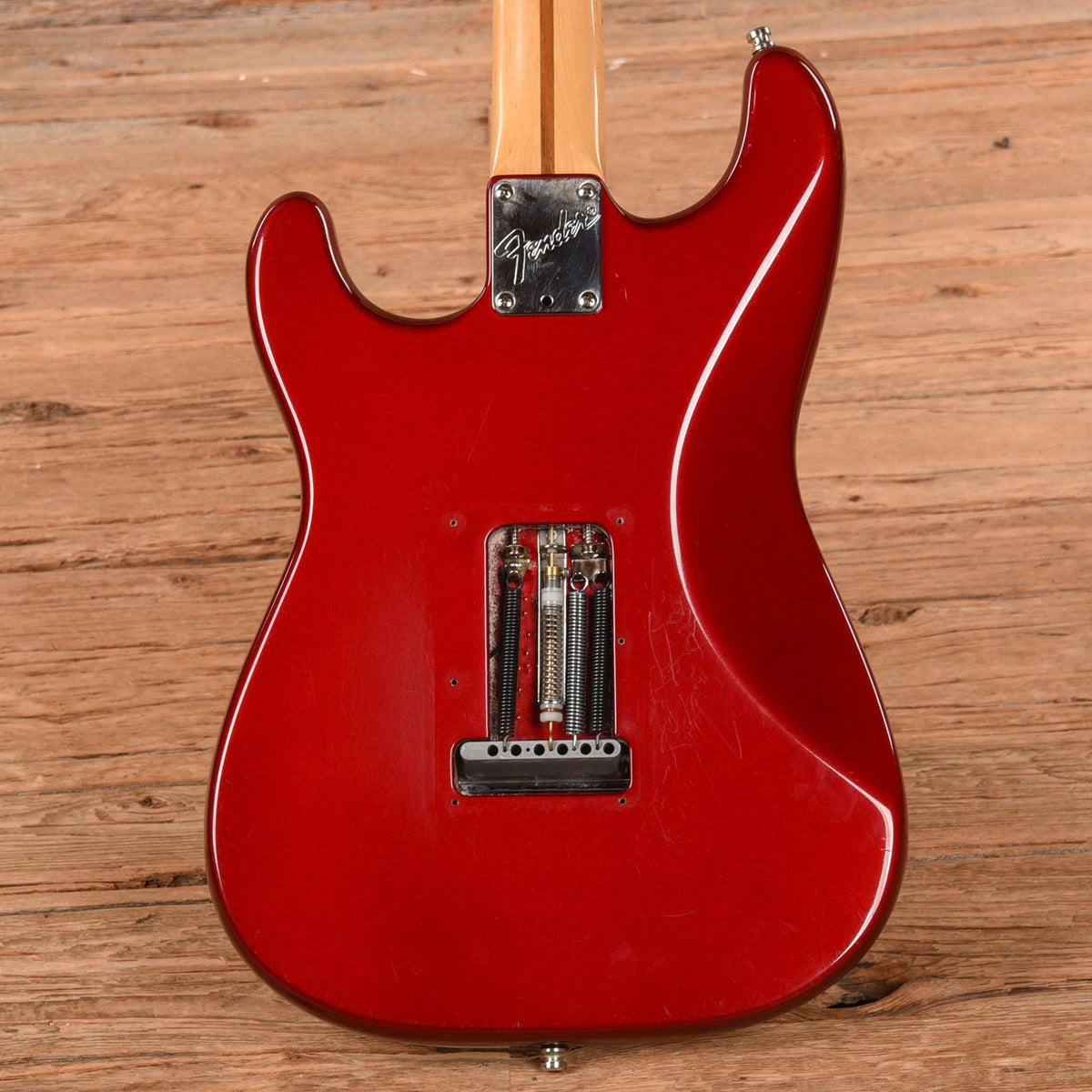 Fender Deluxe Stratocaster Plus With Unknown Body Crimson Red 1996 - Angle 3 | MUSICTONER
