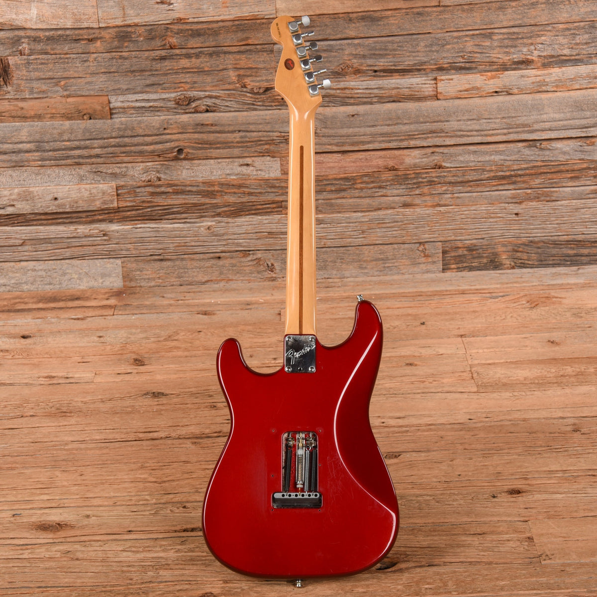 Fender Deluxe Stratocaster Plus With Unknown Body Crimson Red 1996 - Angle 5 | MUSICTONER