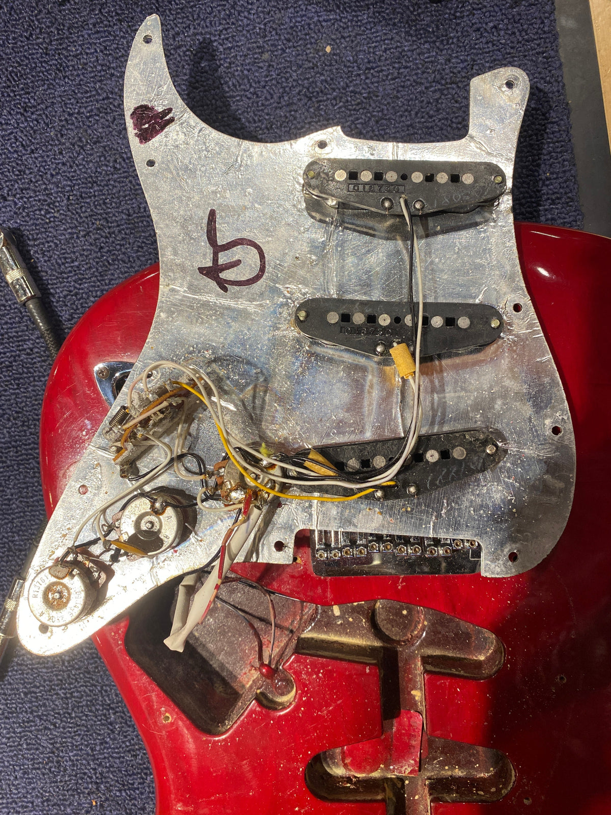 Fender Stratocaster Transparent Red 1981