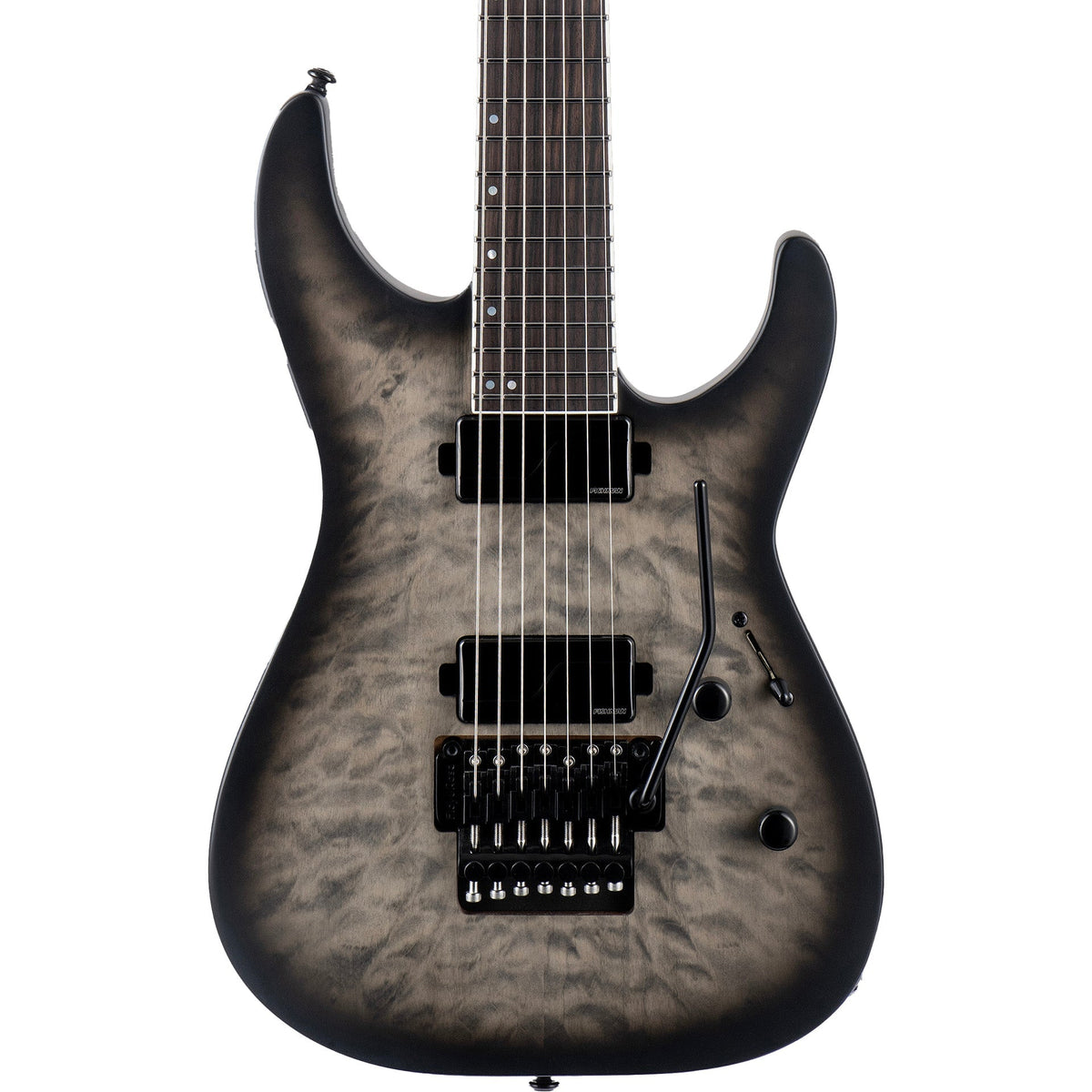 ESP LTD M-1007 Baritone Electric Guitar, Charcoal Burst Satin - MusicMarket