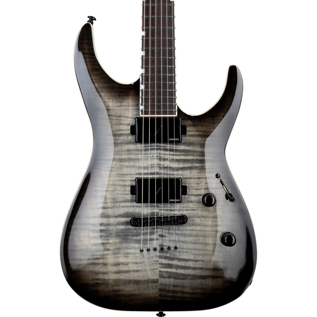 ESP LTD MH-1000NT Flamed Maple Electric Guitar, Charcoal Burst - MusicMarket