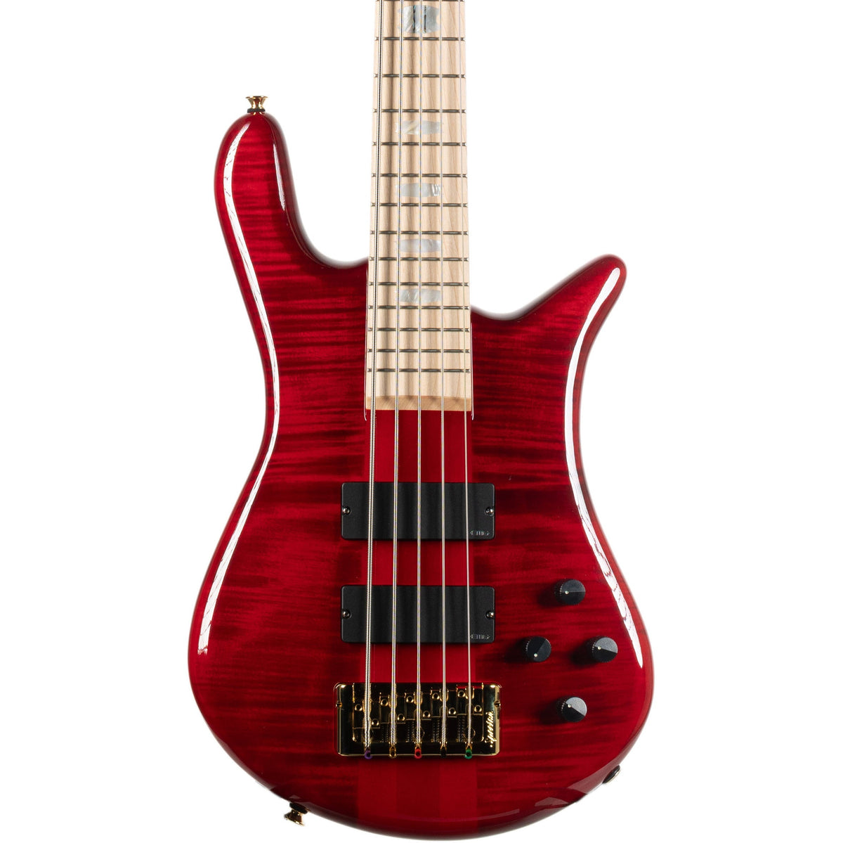 Spector Limited Edition Euro 5 LX 5 String Bass - Black Cherry Gloss - MusicMarket