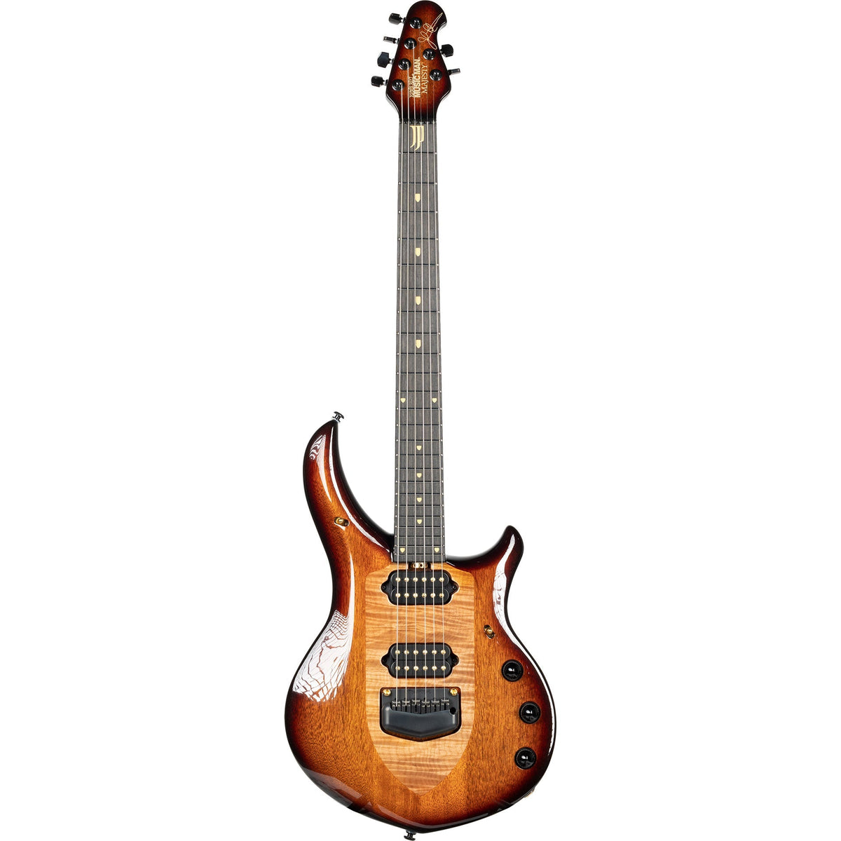 Music Man Majesty 6 20th Anniversary 6-String Electric Guitar in Honey Butter - View 8 | MusicMarket