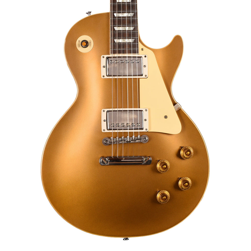Gibson Custom  Shop1957 Les Paul Goldtop "CME Spec" Double Gold VOS w/59 Carmelita Neck - Angle 2 | MUSICTONER