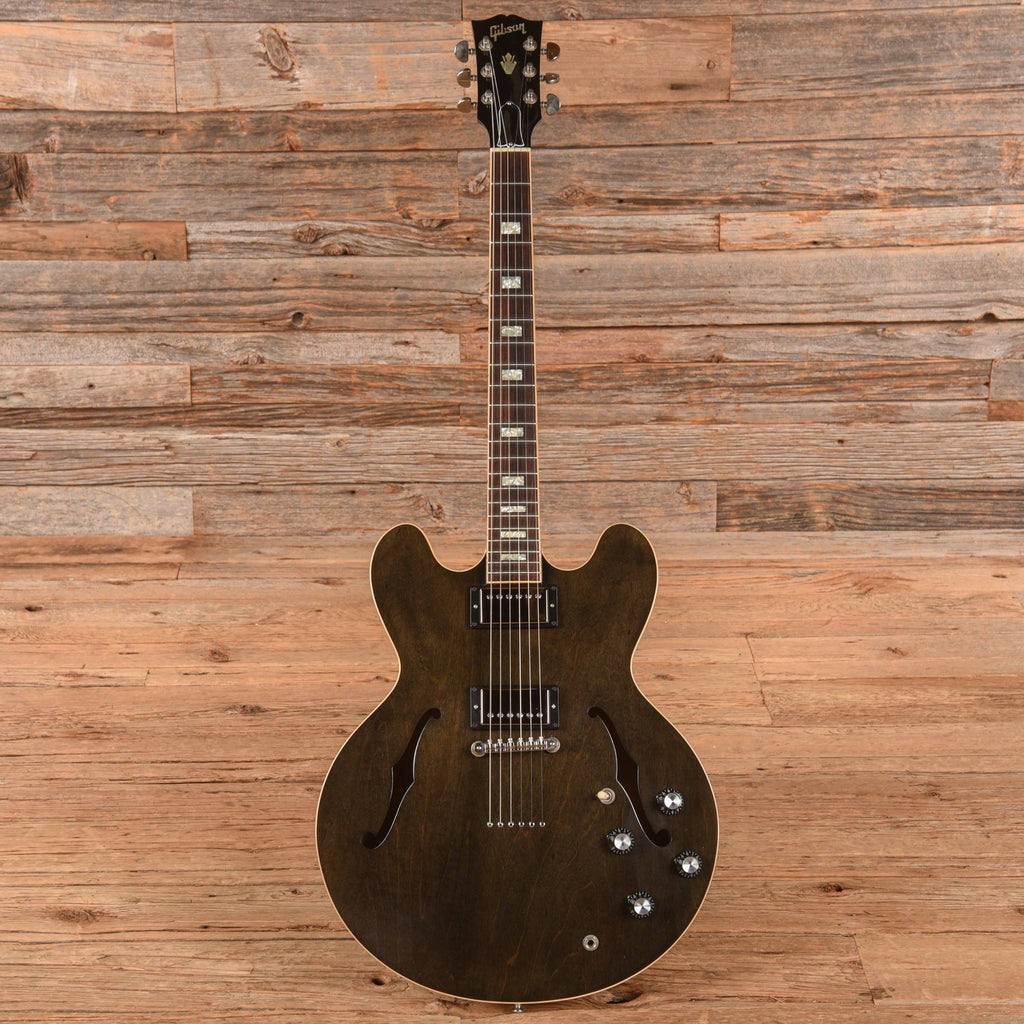 Gibson Prototype ES-335 String Through Mocha Brown 2021 - Angle 4 | MUSICTONER