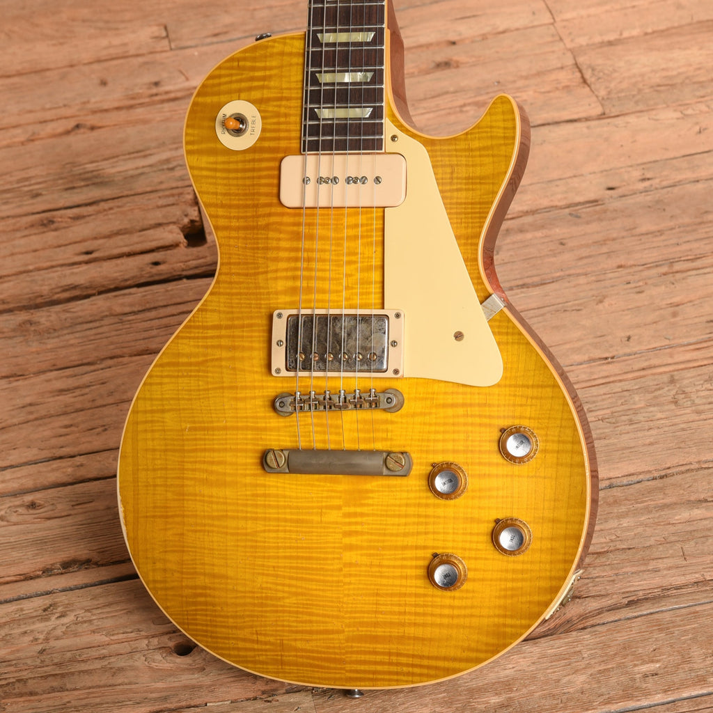 Gibson Custom Murphy Lab '60 Les Paul Standard Reissue Light Aged Sunburst 2025 - Angle 2 | MUSICTONER