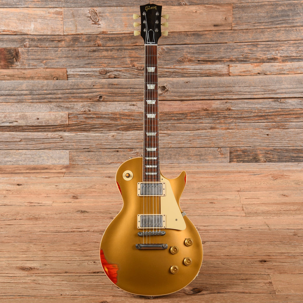 Gibson Custom Painted Over Series '58 Les Paul Standard Reissue Gold Over Cherry Sunburst 2017