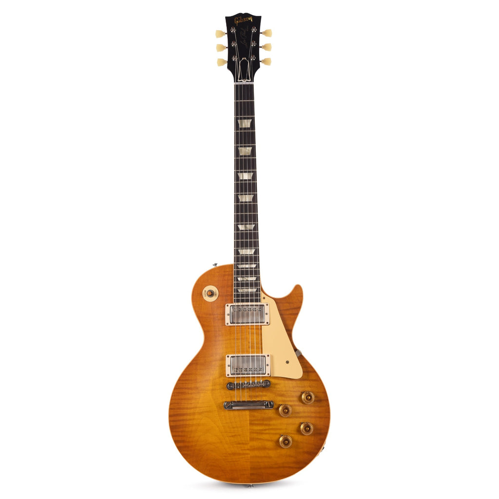 Gibson Custom Shop 1959 Les Paul Standard "CME Spec" Dirty Lemon VOS w/59 Carmelita Nec - Angle 4 | MUSICTONER