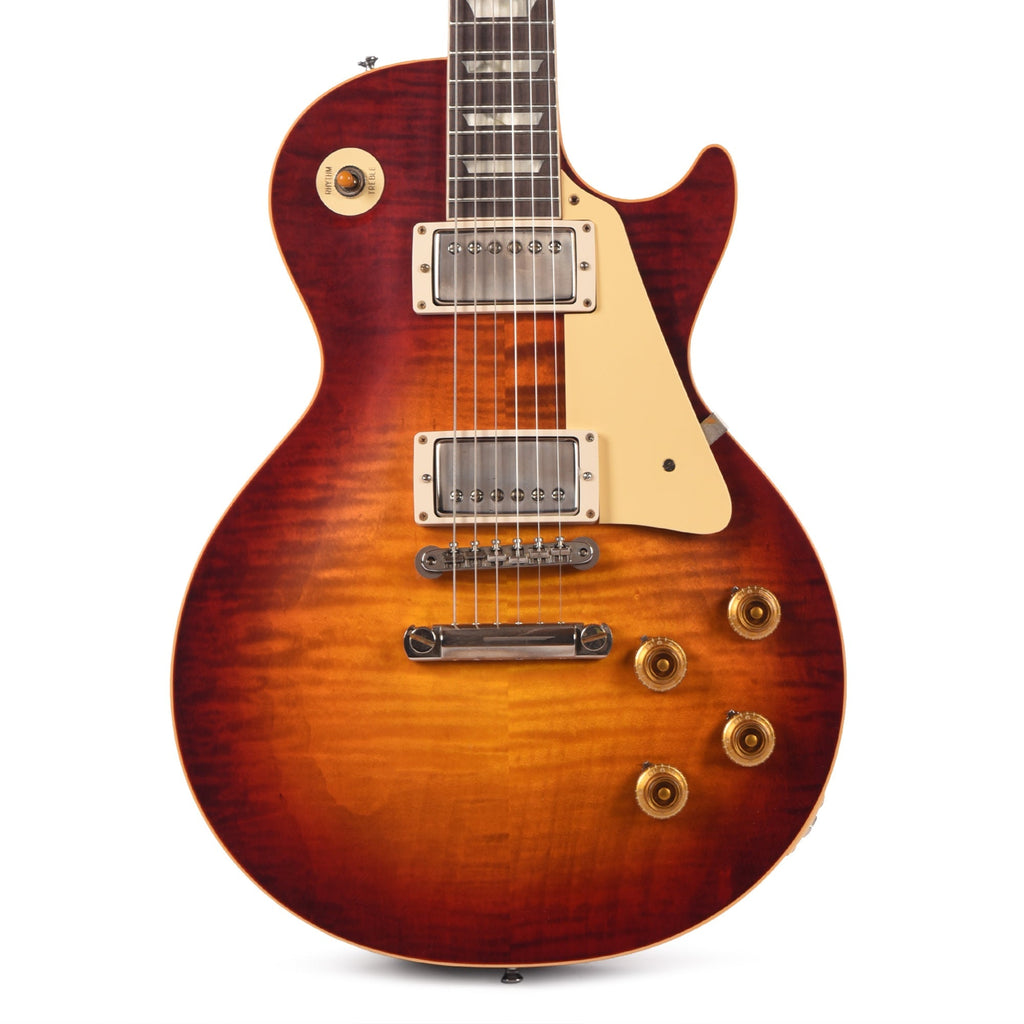 Gibson Custom Shop 1959 Les Paul Standard "CME Spec" Factory Burst VOS w/59 Carmelita Neck - Angle 2 | MUSICTONER