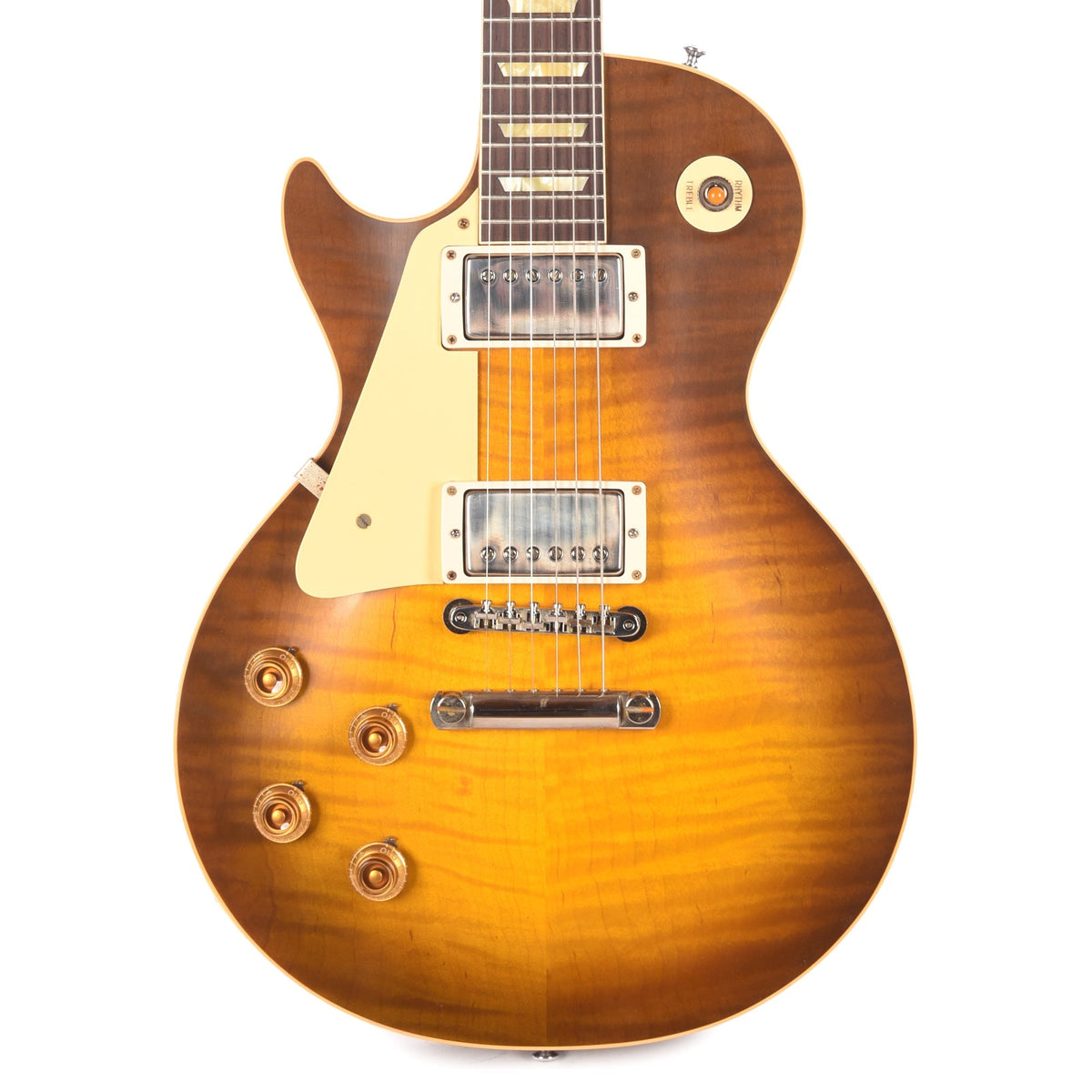 Gibson Custom Shop 1959 Les Paul Standard LEFTY "CME Spec" Green Lemon VOS w/'59 Carmelita Neck - Angle 2 | MUSICTONER
