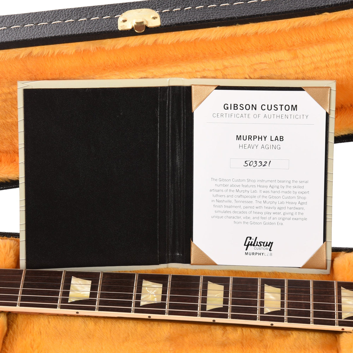 Gibson Custom Shop 1961 Les Paul SG Standard "CME Spec" Antique Ebony Murphy Lab Heavy Aged NH - Angle 9 | MUSICTONER