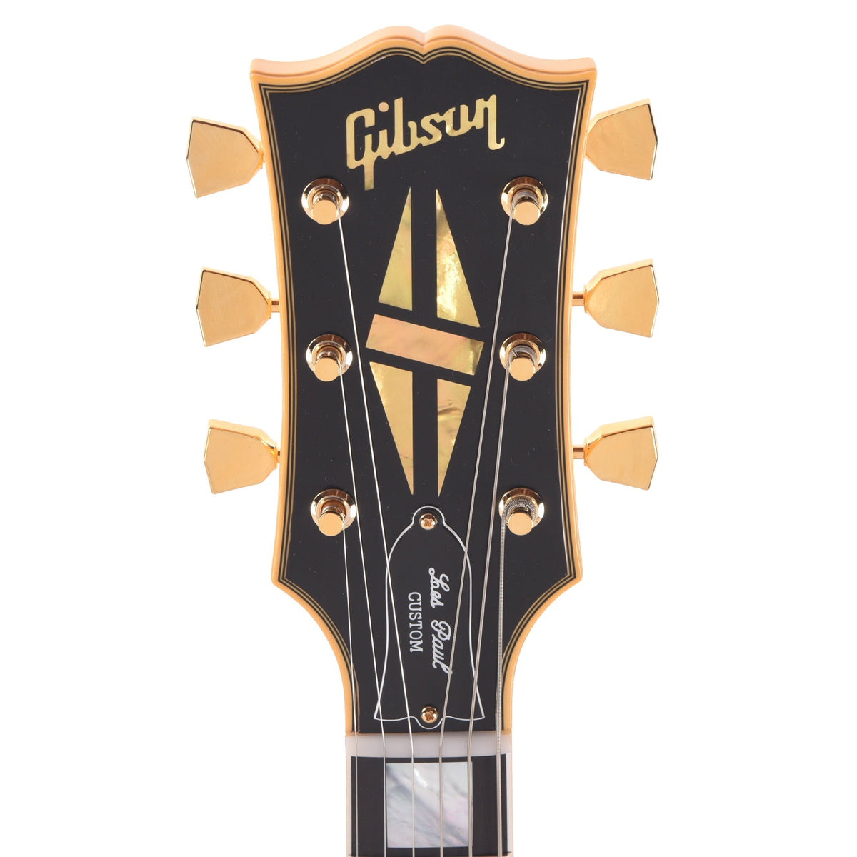 Gibson Custom Shop 1968 Les Paul Custom LEFTY "CME Spec" Heavy Antique White VOS - Angle 6 | MUSICTONER