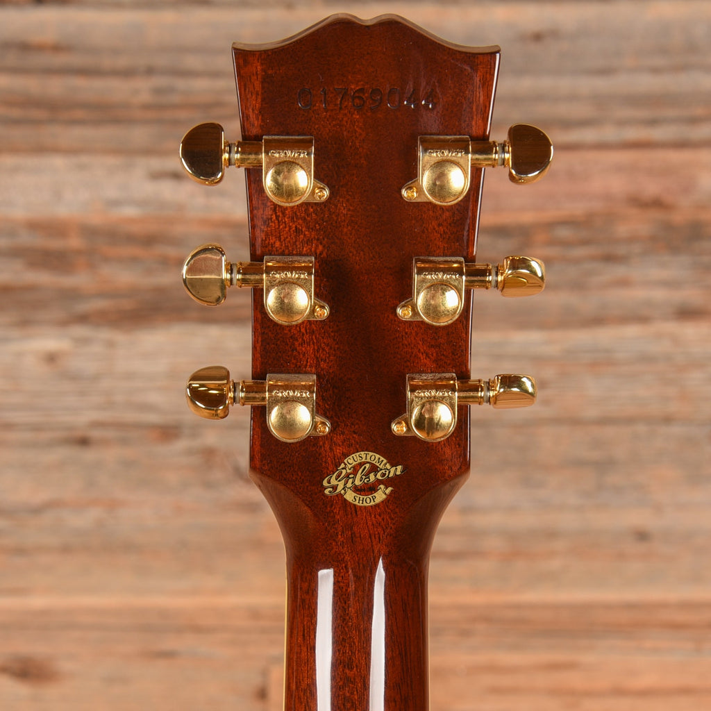 Gibson B-25 Red Sunburst Custom Built for John Oates Sunburst 2010 - John Oates - Angle 7 | MUSICTONER