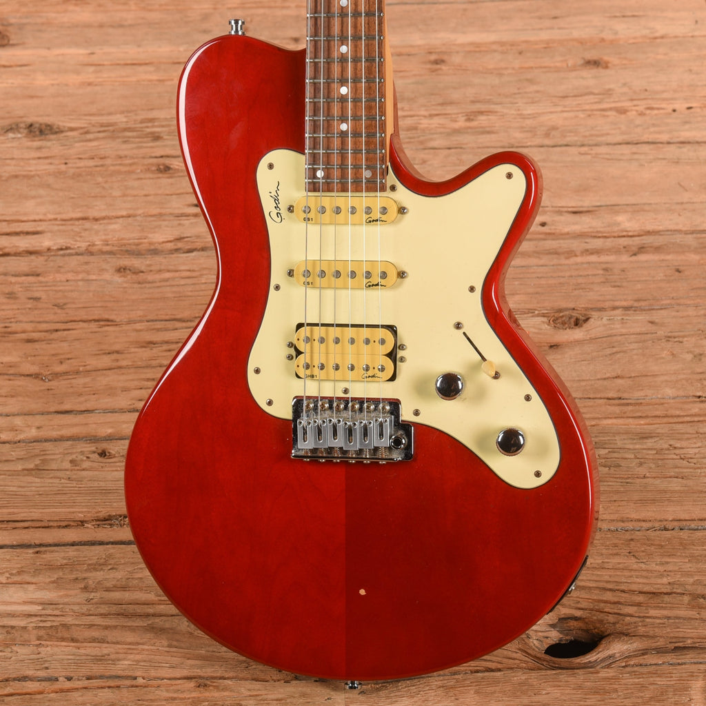 Godin Model SDxt Red - Angle 2 | MUSICTONER