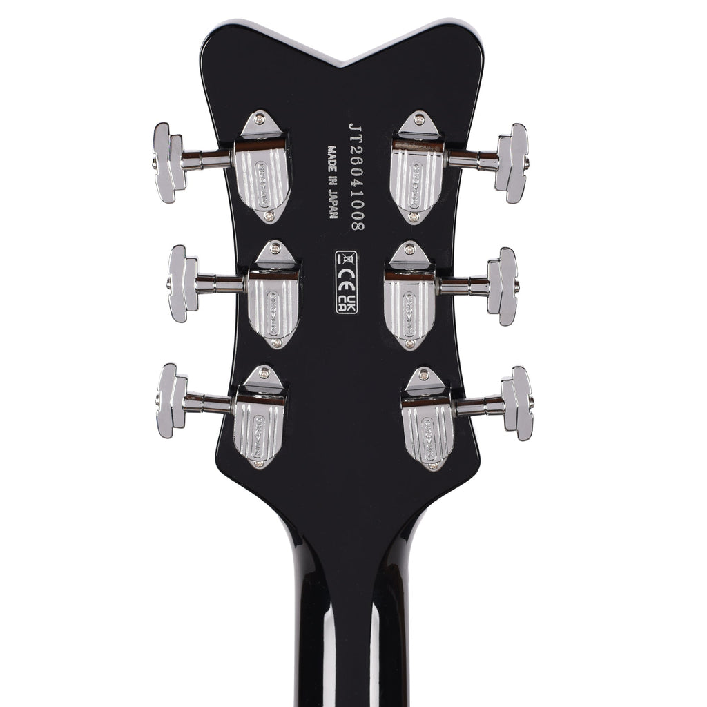 Gretsch G6134T-58 Limited Edition Penguin Light Blue Pearl w/String-Thru Bigsby - Angle 7 | MUSICTONER