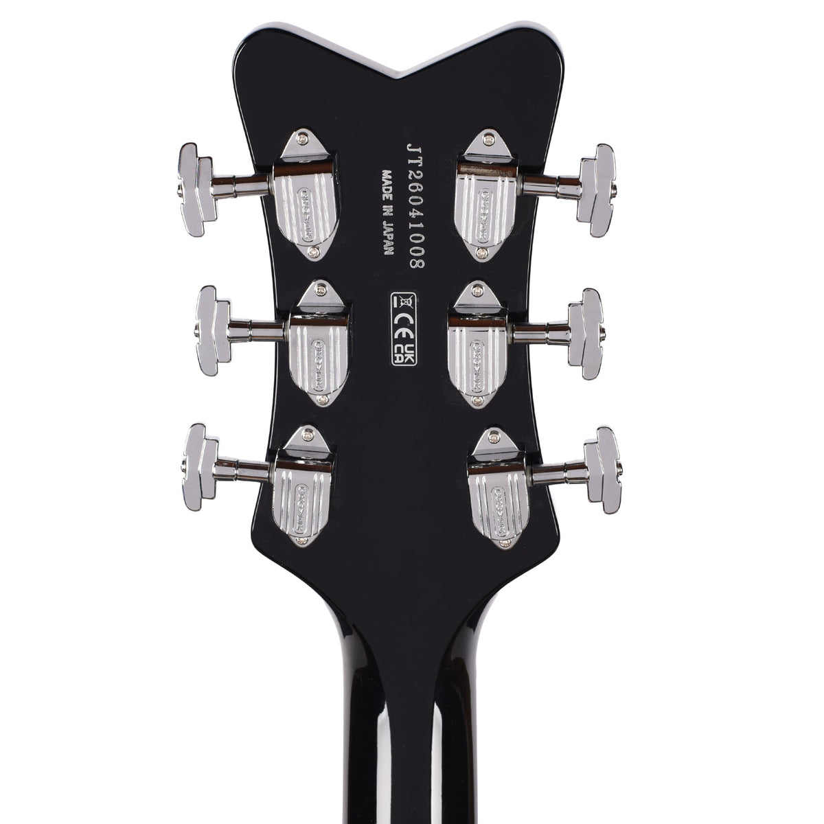 Gretsch G6134T-58 Limited Edition Penguin Light Blue Pearl w/String-Thru Bigsby - Angle 7 | MUSICTONER