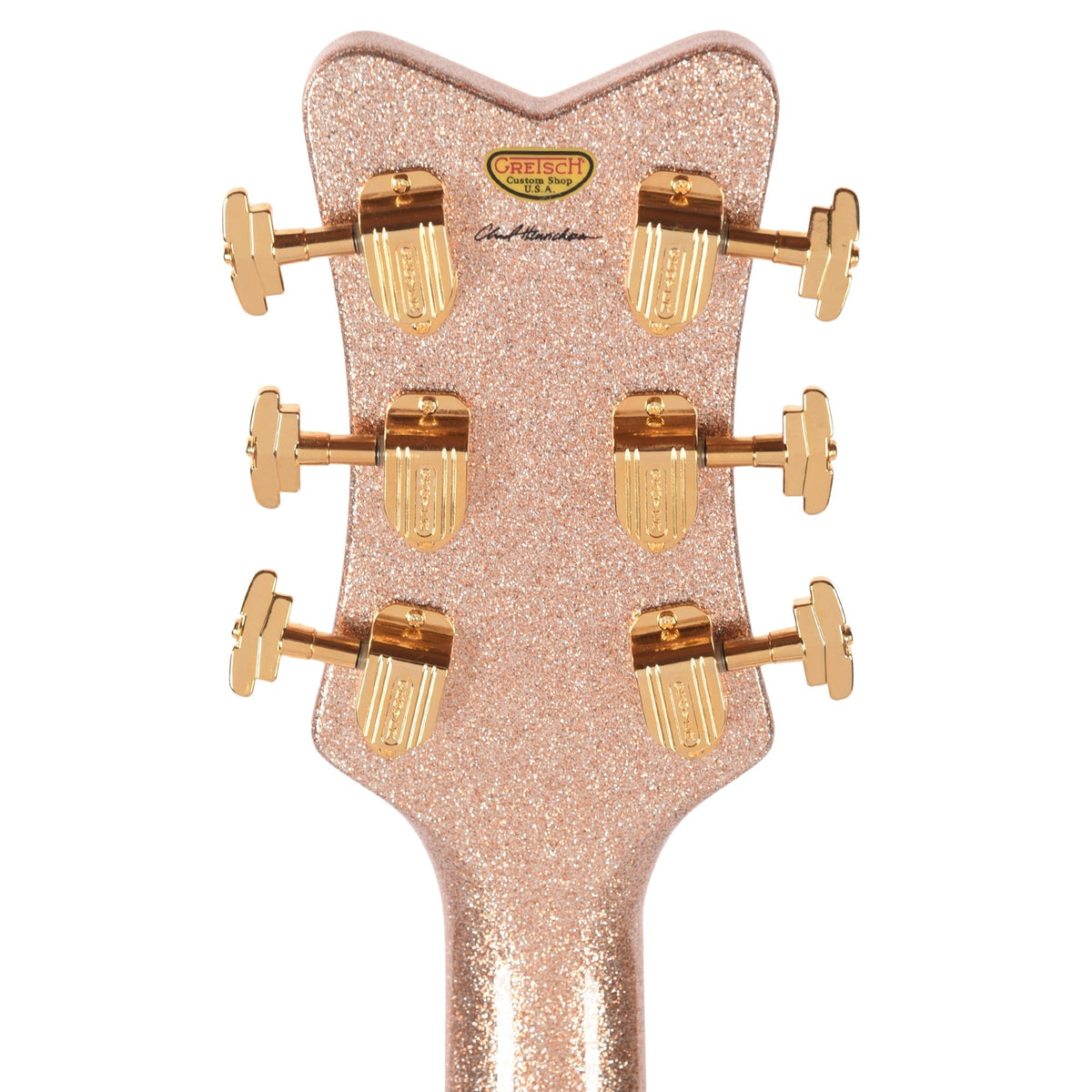 Gretsch Custom Shop G6136-55 Falcon NOS Aged Champagne Sparkle Master Built by Chad Henrichsen - Angle 8 | MUSICTONER