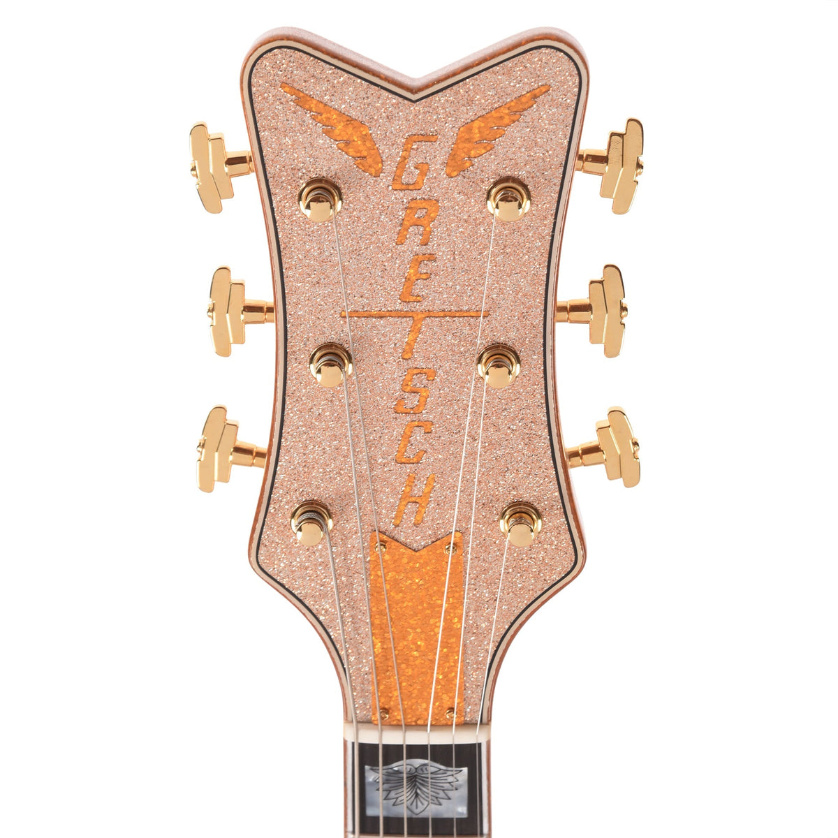 Gretsch Custom Shop G6136-55 Falcon NOS Aged Champagne Sparkle Master Built by Chad Henrichsen - Angle 7 | MUSICTONER