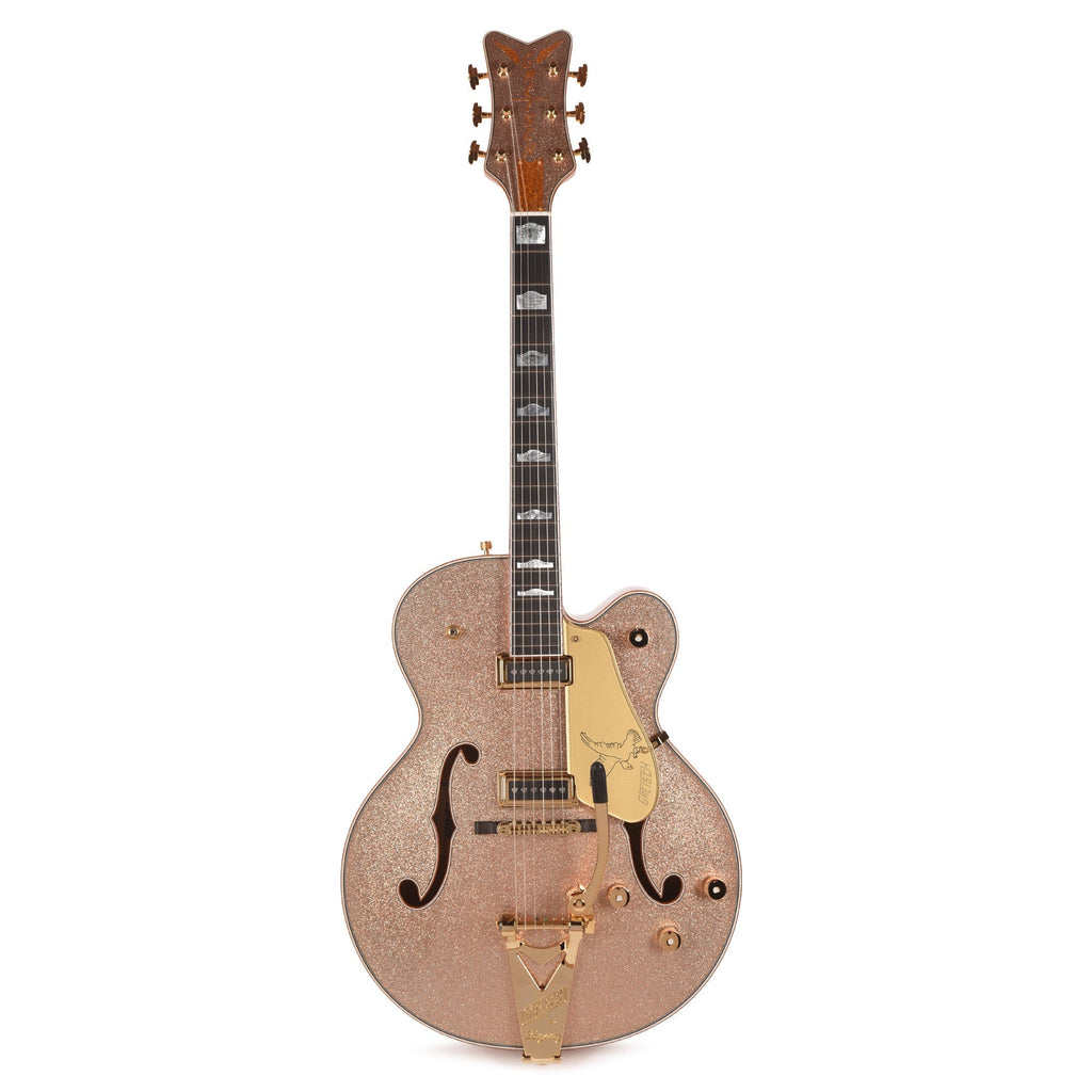Gretsch Custom Shop G6136-55 Falcon NOS Aged Champagne Sparkle Master Built by Chad Henrichsen - Angle 5 | MUSICTONER