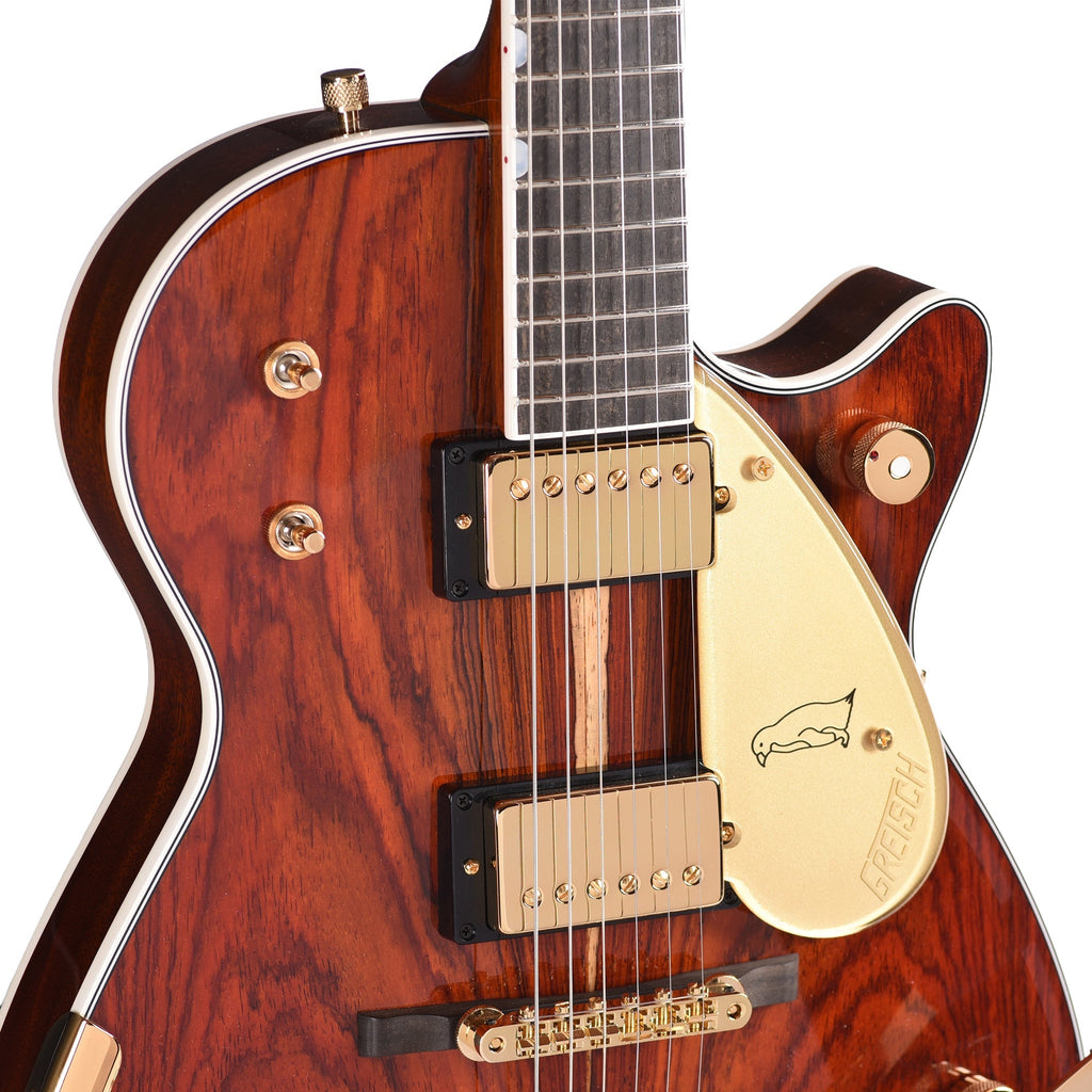 Gretsch Custom Shop G6134-55 Cocobolo Top Penguin NOS Natural Master Built by Chad Henrichsen - Angle 12 | MUSICTONER