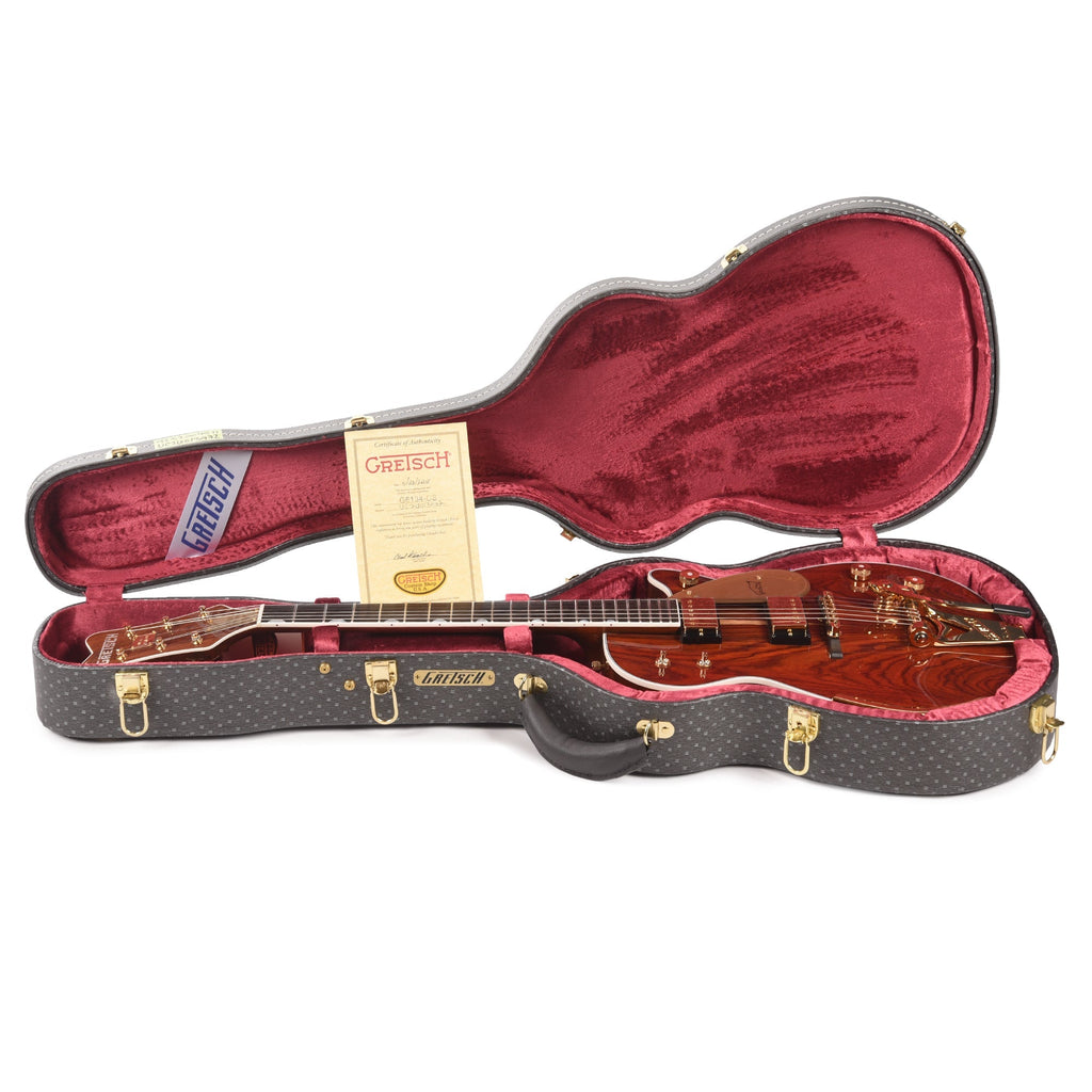 Gretsch Custom Shop G6134-55 Cocobolo Top Penguin NOS Natural Master Built by Chad Henrichsen - Angle 9 | MUSICTONER
